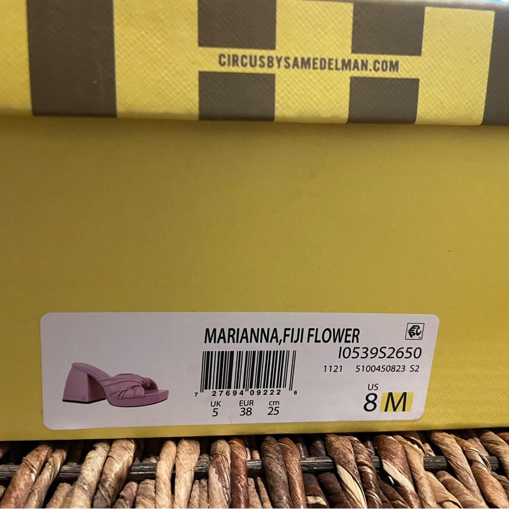🆕 Circus NY by Sam Edelman Marianna Sandal Block Heels Barbie Pink‼️ NIB - Picture 12 of 15